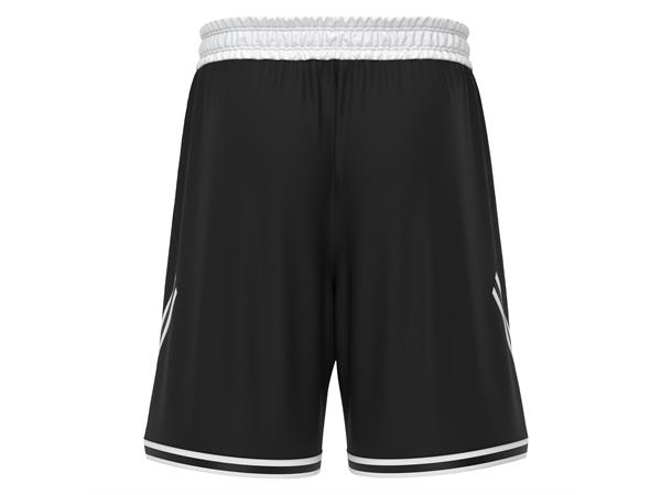 Kansas Basket Eco Shorts BLK/WHT 3XL Teknisk basketshorts - Unisex 